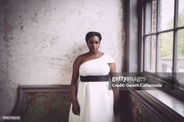 Actor Wunmi Mosaku is photographed on April 24, 2017 in London, England.