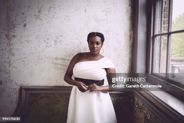 Actor Wunmi Mosaku is photographed on April 24, 2017 in London, England.