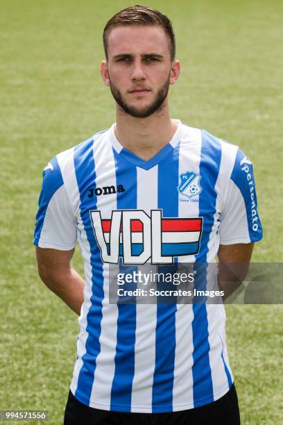 Branco van den Boomen of FC Eindhoven during the Photocall FC Eindhoven at the Jan Louwers Stadium on July 9, 2018 in Eindhoven Netherlands