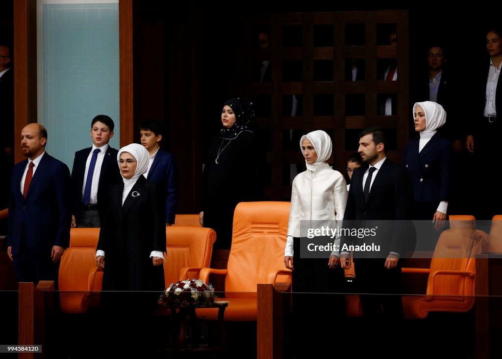 Tayyip Turkish President Recep Tayyip Erdogan takes oath of office to become ...