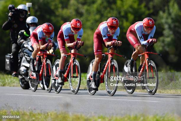 Nils Politt of Germany / Tony Martin of Germany / Ian Boswell of The United States / Team Katusha of Switzerland / during the 105th Tour de France...