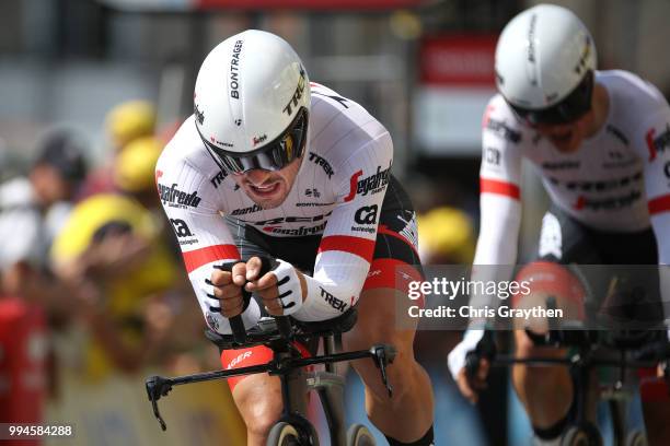 Arrival / John Degenkolb of Germany and Team Trek Segafredo / during the 105th Tour de France 2018, Stage 3 a 35,5km Team time trial stage / TTT /...