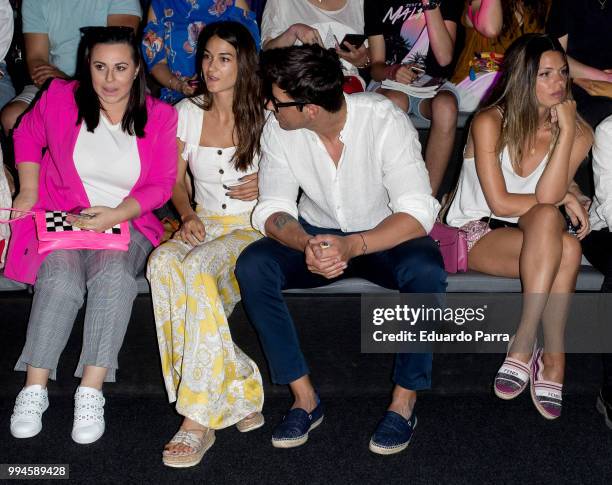 Estela Grande , Dieg Matamoros and Laura Matamoros attend Custo Barcelona show at Mercedes Benz Fashion Week Madrid Spring/ Summer 2019 on July 9,...