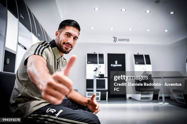 Emre Can during the tour at the Allianz Stadium on July 9, 2018 in Turin, Italy.