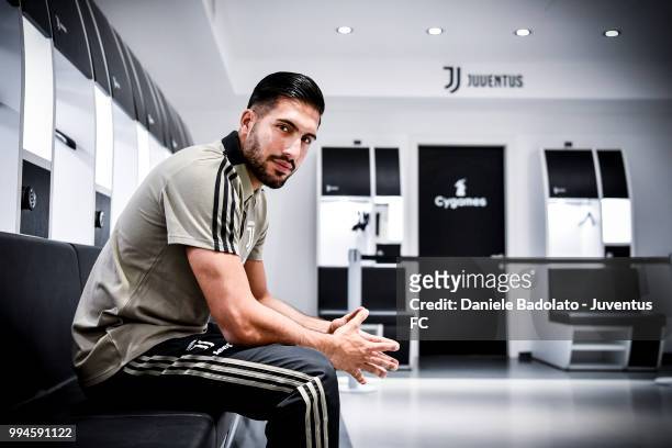 Emre Can during the tour at the Allianz Stadium on July 9, 2018 in Turin, Italy.