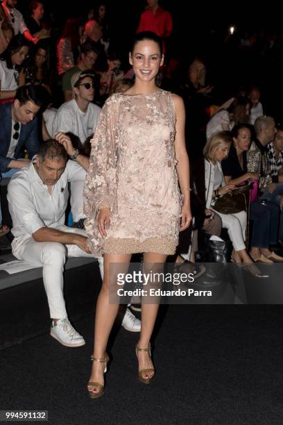 Actress Jana Perez attends Manle show at Mercedes Benz Fashion Week Madrid Spring/ Summer 2019 on July 9, 2018 in Madrid, Spain. On July 9, 2018 in...