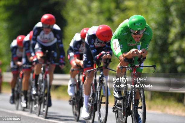 Alexander Kristoff of Norway and UAE Team Emirates Green Sprint Jersey / during the 105th Tour de France 2018, Stage 3 a 35,5km Team time trial stage...