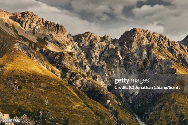 tasman valley - mt cook range stock pictures, royalty-free photos & images