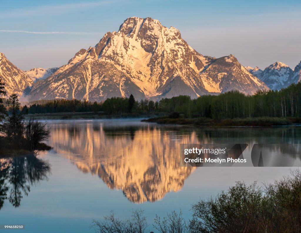 Early Morning Reflections at Oxbow Bend -GTNP