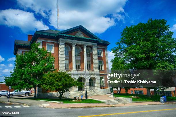 courthouse in bangor, maine - bangor maine stock pictures, royalty-free photos & images