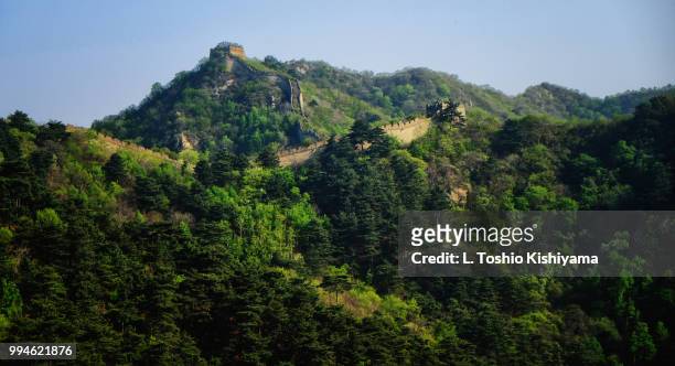 great wall of china at mutianyu - mutianyu stock pictures, royalty-free photos & images