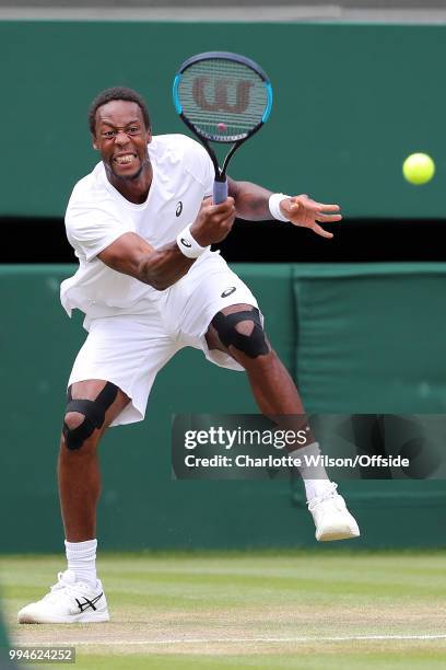 Mens Singles - Gael Monfils v Kevin Anderson - Gael Monfils at All England Lawn Tennis and Croquet Club on July 9, 2018 in London, England.