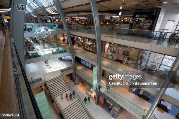 Interior view of the Europa Passage department store in the center of Hamburg.