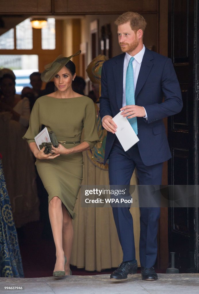 Christening Of Prince Louis Of Cambridge At St James's Palace