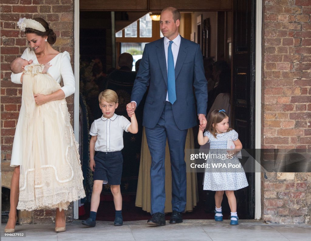Christening Of Prince Louis Of Cambridge At St James's Palace