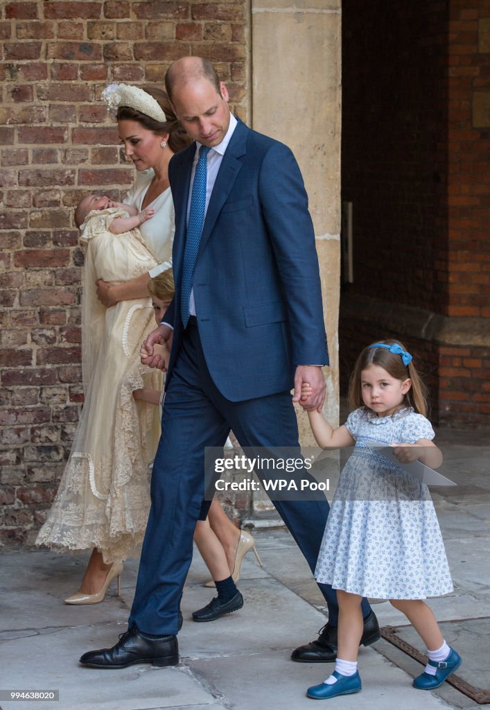 Christening Of Prince Louis Of Cambridge At St James's Palace