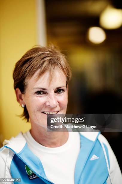 Tennis coach Judy Murray is photographed for the Times on June 14, 2011 in London, England.