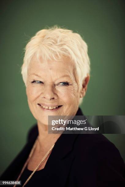 Actor Judi Dench is photographed for Los Angeles Times on October 22, 2013 in London, England.