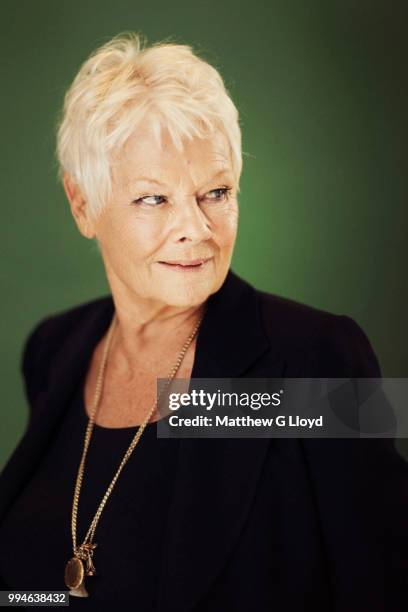 Actor Judi Dench is photographed for Los Angeles Times on October 22, 2013 in London, England.