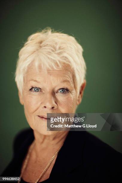 Actor Judi Dench is photographed for Los Angeles Times on October 22, 2013 in London, England.