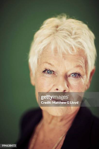 Actor Judi Dench is photographed for Los Angeles Times on October 22, 2013 in London, England.