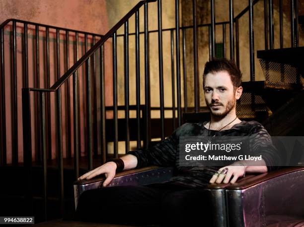 Chef Ollie Dabbous is photographed for the Times on August 12, 2014 in London, England.