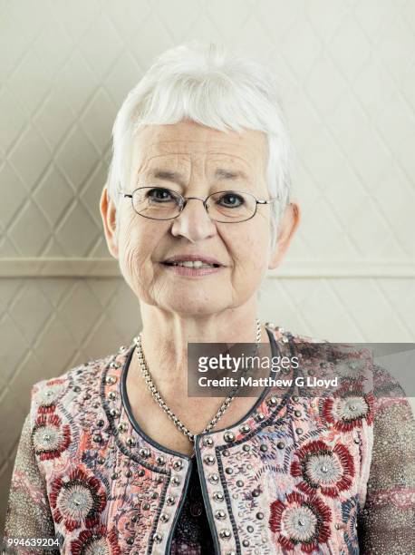 Children's writer Jacqueline Wilson is photographed for the Times on September 4, 2014 in London, England.