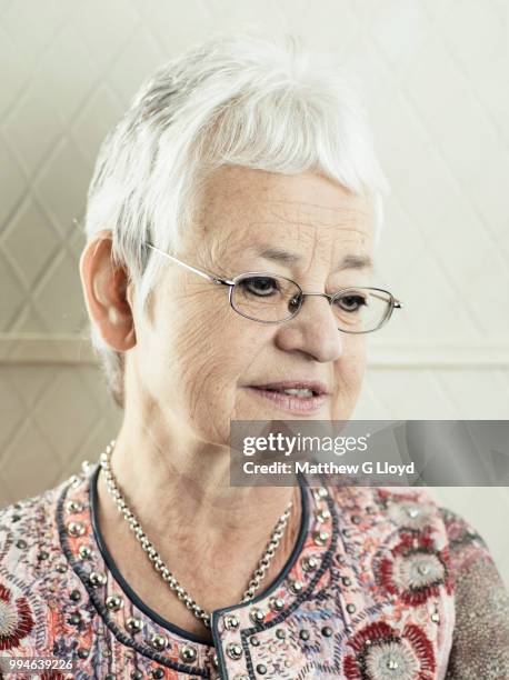 Children's writer Jacqueline Wilson is photographed for the Times on September 4, 2014 in London, England.