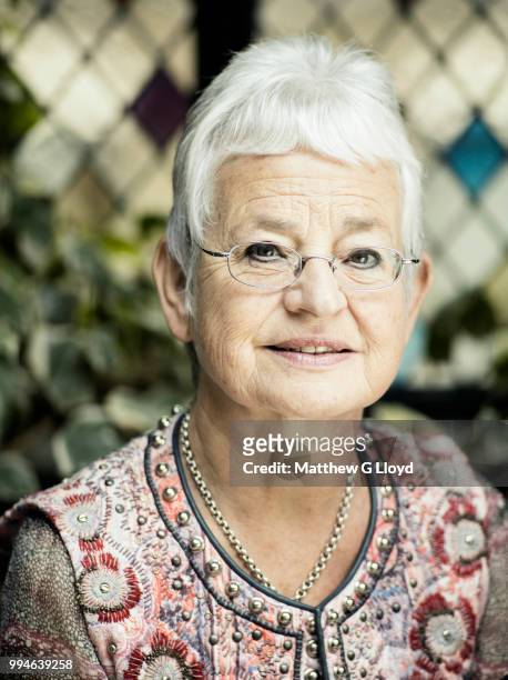 Children's writer Jacqueline Wilson is photographed for the Times on September 4, 2014 in London, England.
