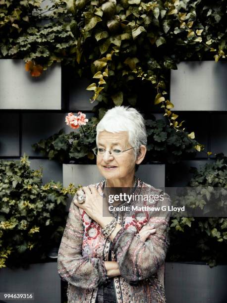 Children's writer Jacqueline Wilson is photographed for the Times on September 4, 2014 in London, England.