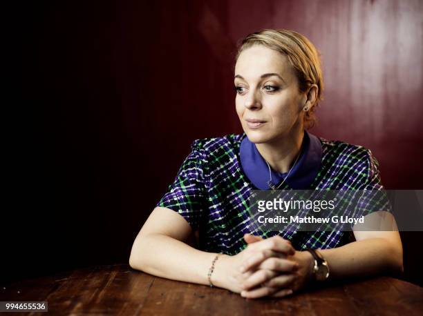 Actor Amanda Abbington is photographed for the Times on November 7, 2014 in London, England.