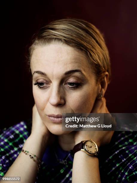 Actor Amanda Abbington is photographed for the Times on November 7, 2014 in London, England.