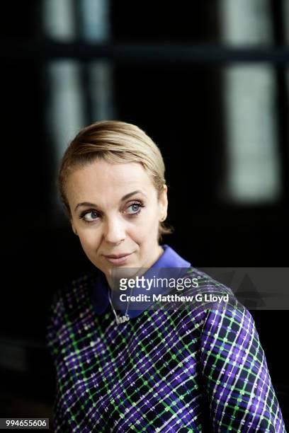 Actor Amanda Abbington is photographed for the Times on November 7, 2014 in London, England.