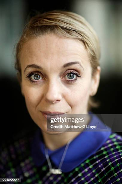 Actor Amanda Abbington is photographed for the Times on November 7, 2014 in London, England.