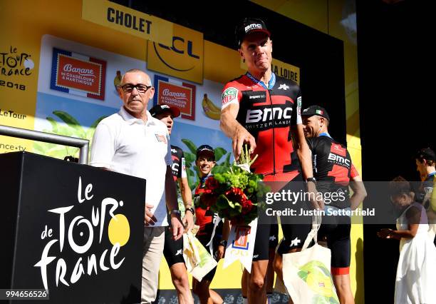 Podium / Michael Schar of Switzerland / BMC Racing Team of of The United States / Celebration / during the 105th Tour de France 2018, Stage 3 a...