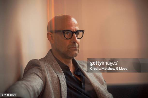 Actor and film director Stanley Tucci is photographed for the Los Angeles Times on April 24, 2017 in London, England.