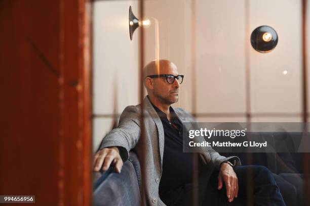 Actor and film director Stanley Tucci is photographed for the Los Angeles Times on April 24, 2017 in London, England.