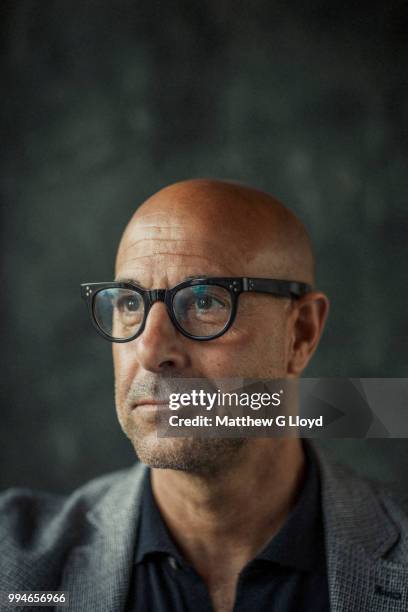 Actor and film director Stanley Tucci is photographed for the Los Angeles Times on April 24, 2017 in London, England.