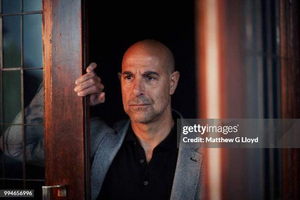 Actor and film director Stanley Tucci is photographed for the Los Angeles Times on April 24, 2017 in London, England.