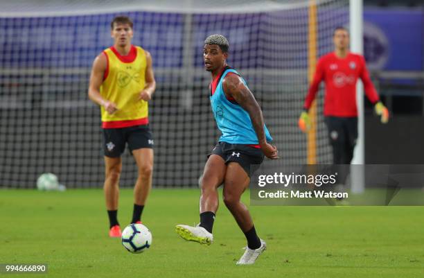 Mario Lemina during a Southampton FC training session, while on their pre season tour of China, on July 9, 2018 in Xuzhou, China.