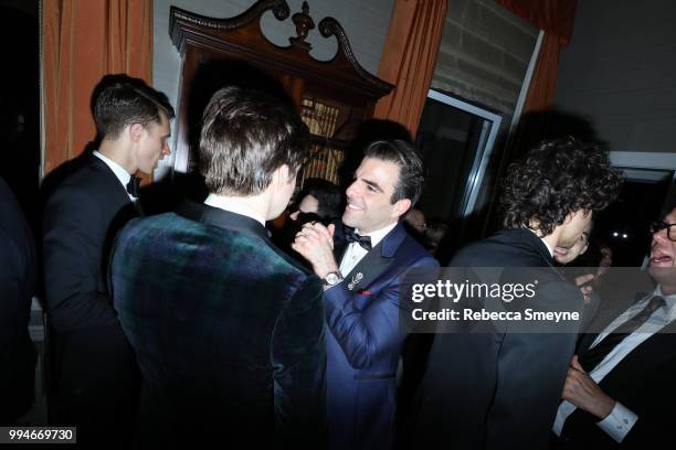 Zachary Quinto attends the 10th Annual O&M Tony Awards party at the Carlyle on June 10, 2018 in New York, New York.