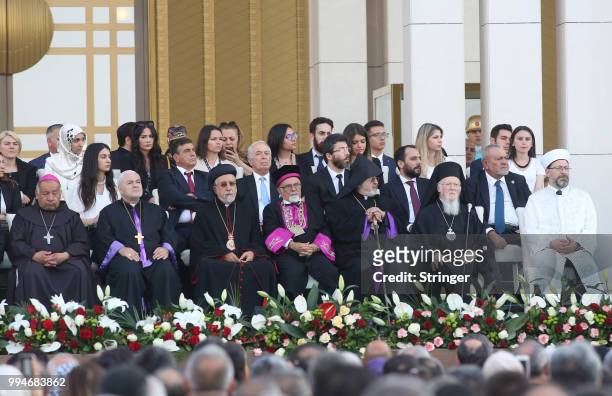 Religious leaders as former head of Turkey's Religious Affairs Directorate Mehmet Gormez , Greek Orthodox Ecumenical Patriarch Bartholomew I ,...