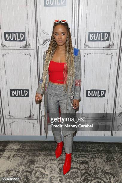 Serayah visits Build Series to discuss her new single "So Good" at Build Studio on July 9, 2018 in New York City.