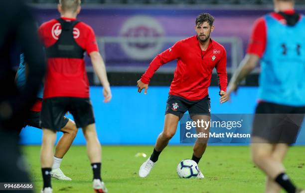 Jack Stephens during a Southampton FC training session, while on their pre season tour of China, on July 9, 2018 in Xuzhou, China.