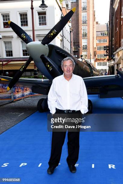 Nick Mason attends the World Premiere of "Spitfire" at The Curzon Mayfair on July 9, 2018 in London, England.