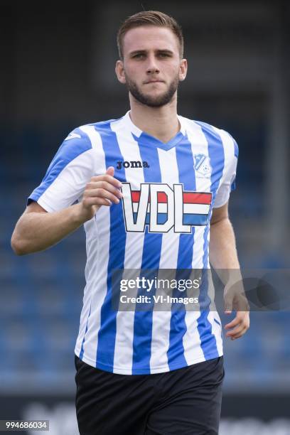 Branco van den Boomen during the team presentation of FC Eindhoven on July 09, 2018 at Jan Louwers stadium in Eindhoven, The Netherlands.