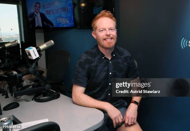 Actor Jesse Tyler Ferguson visits the SiriusXM Studios on July 9, 2018 in New York City.Ê