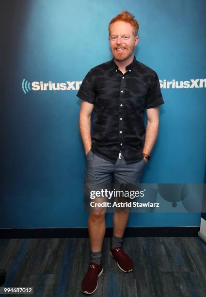 Actor Jesse Tyler Ferguson visits the SiriusXM Studios on July 9, 2018 in New York City.Ê