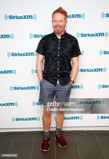 Actor Jesse Tyler Ferguson visits the SiriusXM Studios on July 9, 2018 in New York City.Ê
