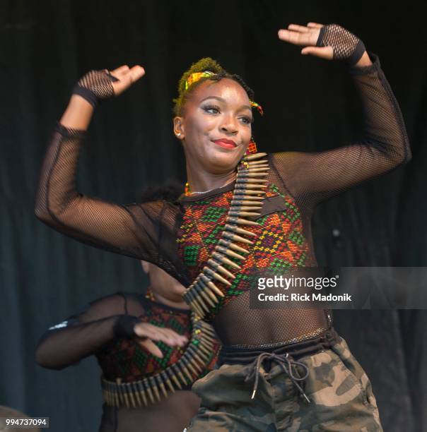 Dancers from Afiwi work a stage and show off their dances. Summer fun in the city this weekend included Afrofest at Woodbine Park, celebrating all...